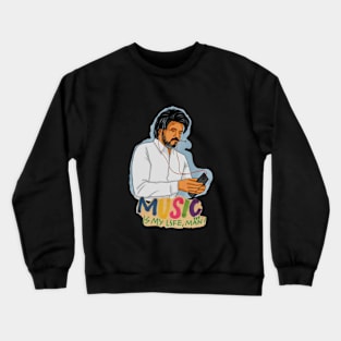 Man hear music design Crewneck Sweatshirt